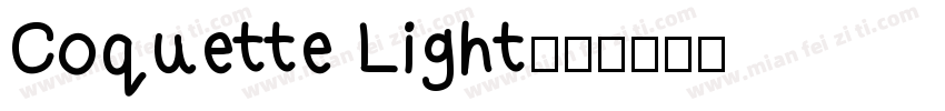 Coquette Light字体转换